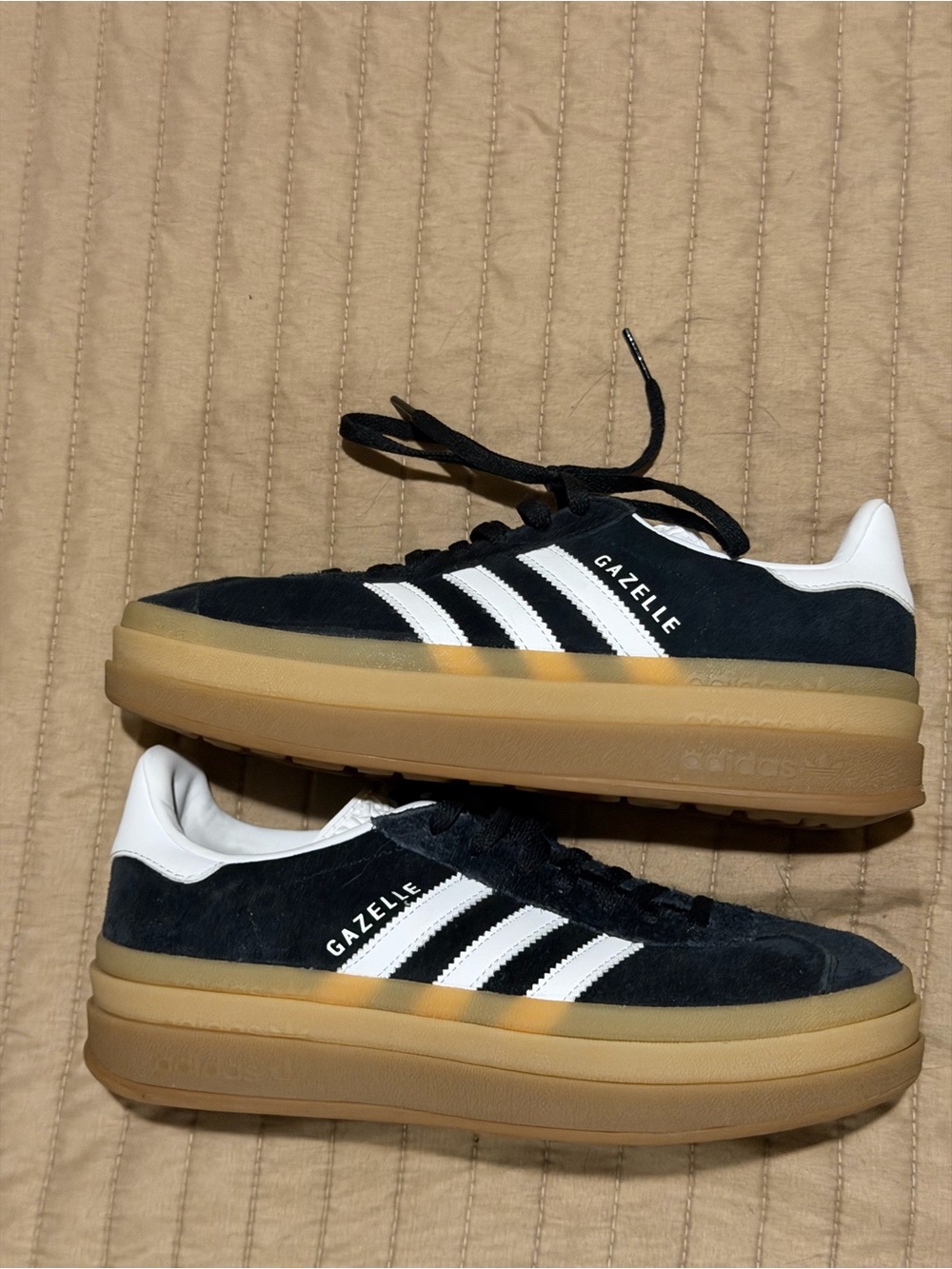 adidas Black and White Sneaker Interior Detail